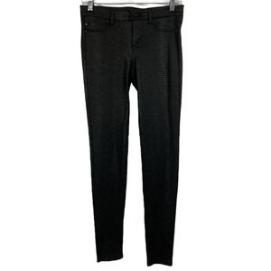 Liverpool Pants Leggings Womens Sz‎ 2 26 Black Croc Animal Print Stretch Pockets